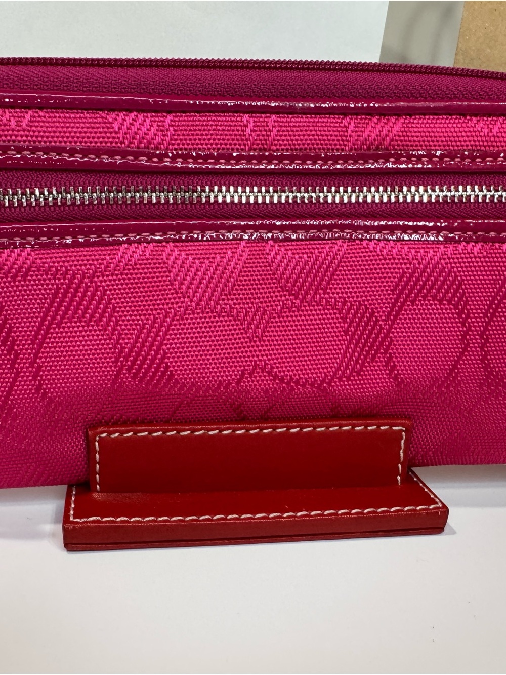 Hot Pink Women’s Clutch Wallet with Pink - Picture 2 of 12